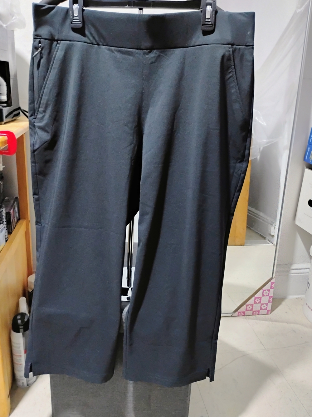 Women's Columbia All Seasons Capri/Anytime Casual Cropped Pant Size:XL Black